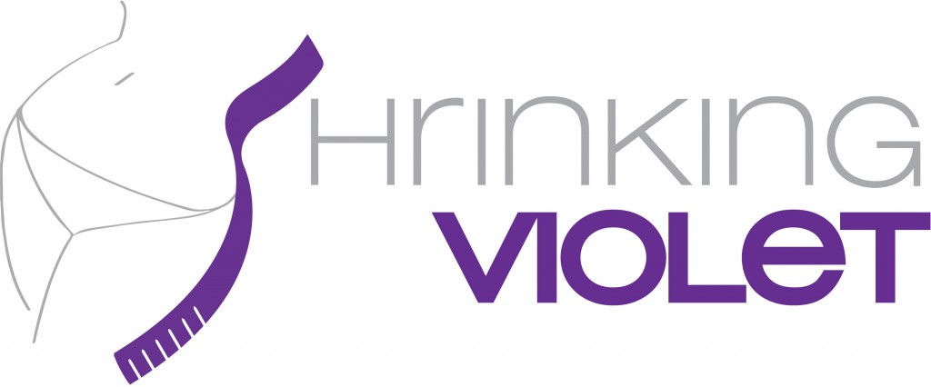 the logo for shrinking voilet